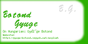 botond gyuge business card